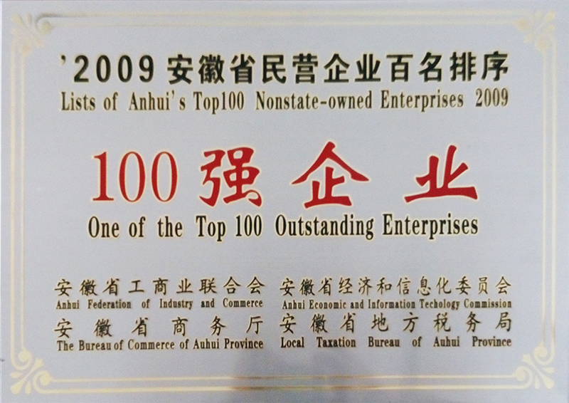 安徽省民营企业100... 
